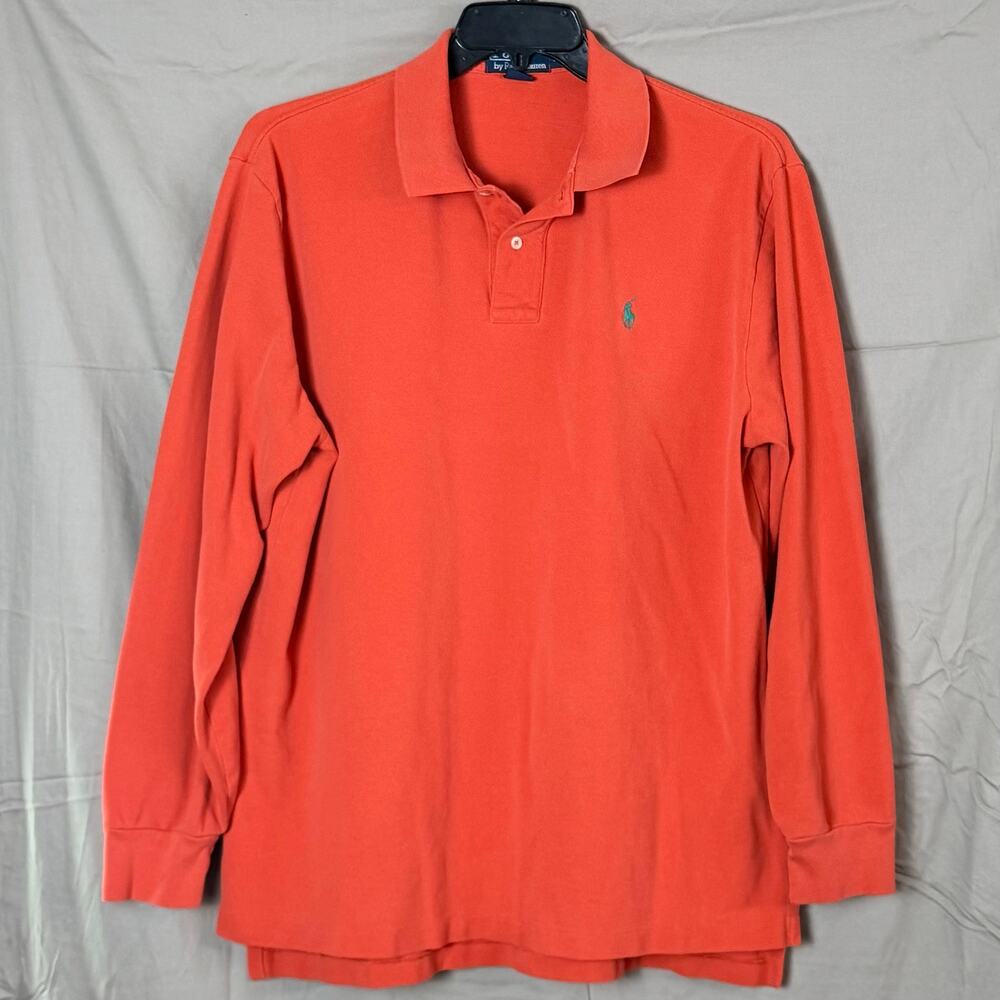 Polo by Ralph Lauren Polo shirt men’s XL long sleeve orange. Great Condition! - Picture 1 of 6